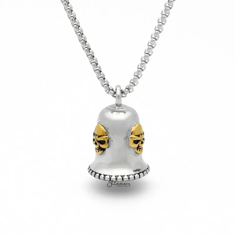 1% ER Stainless Steel Bell Pendant - Gold