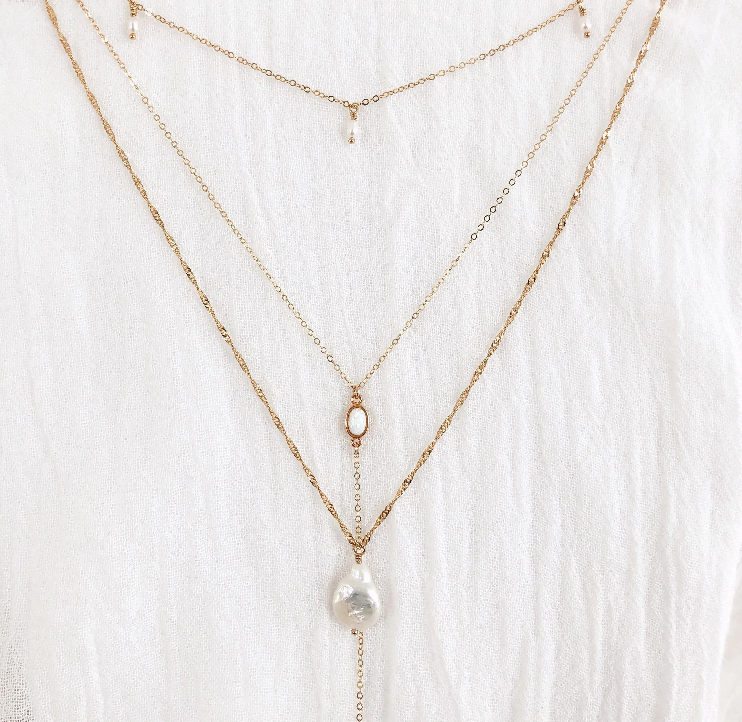 14K Tropez Pearl Necklace