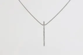 16" 18k White Gold 0.11tcw Diamond Necklace (6.16g.)