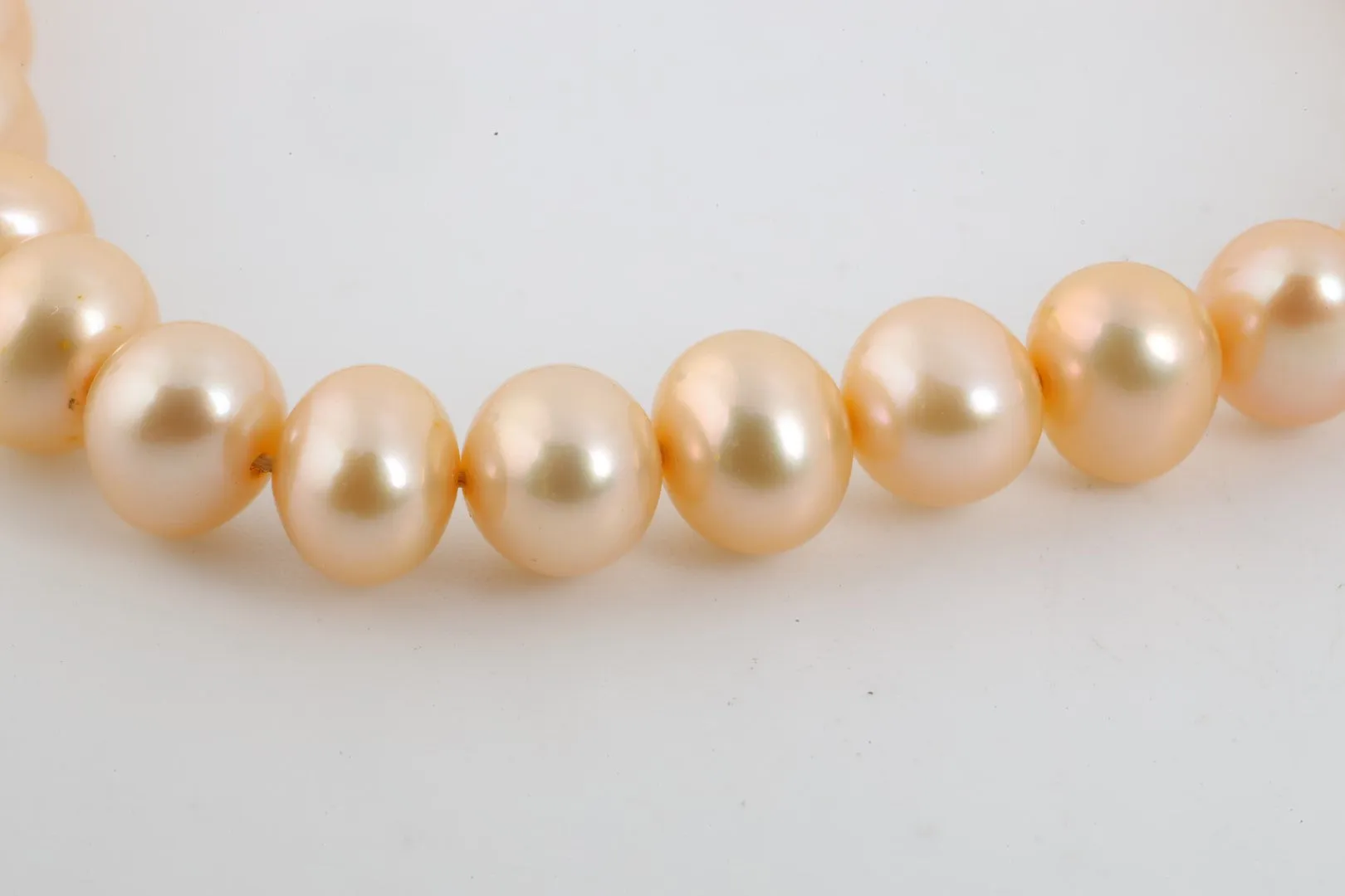 16" & 7" 14k Yellow Gold 3 Strand Pearl Necklace & Pearl Bracelet Set (110.64g.)