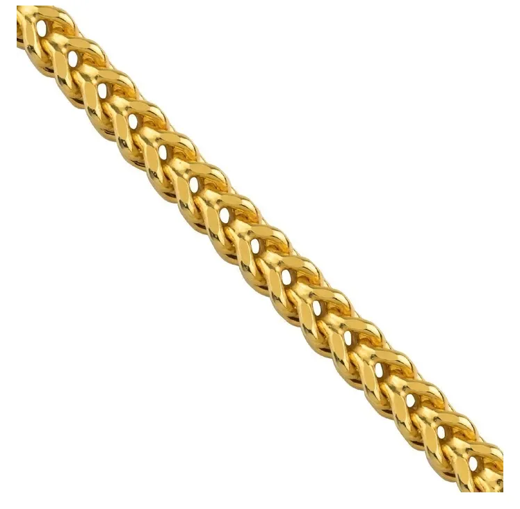 18K Solid Gold Franco Chain (3 mm)