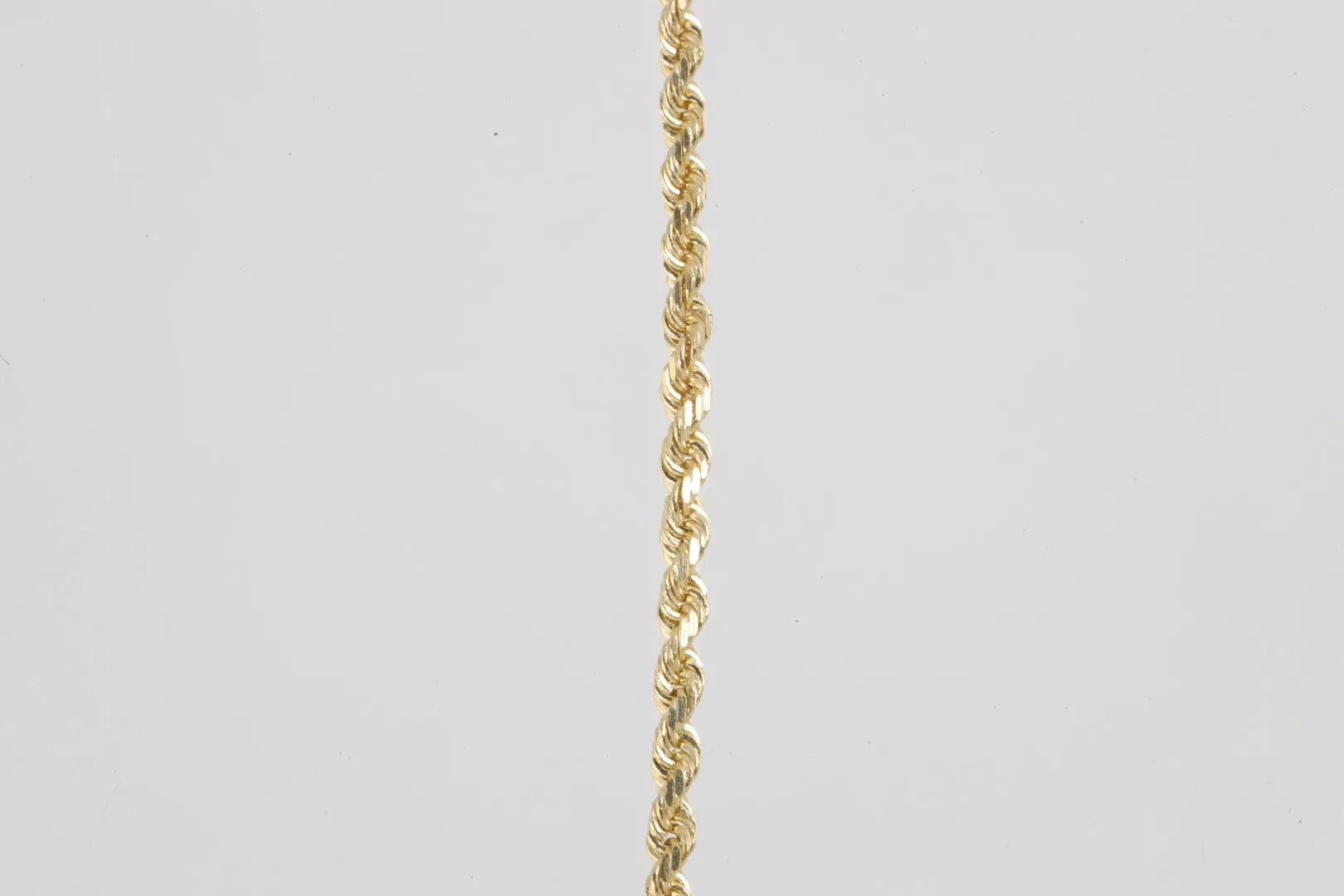 20" 14k Yellow Gold Twisted Rope Chain Necklace (4.56g.)