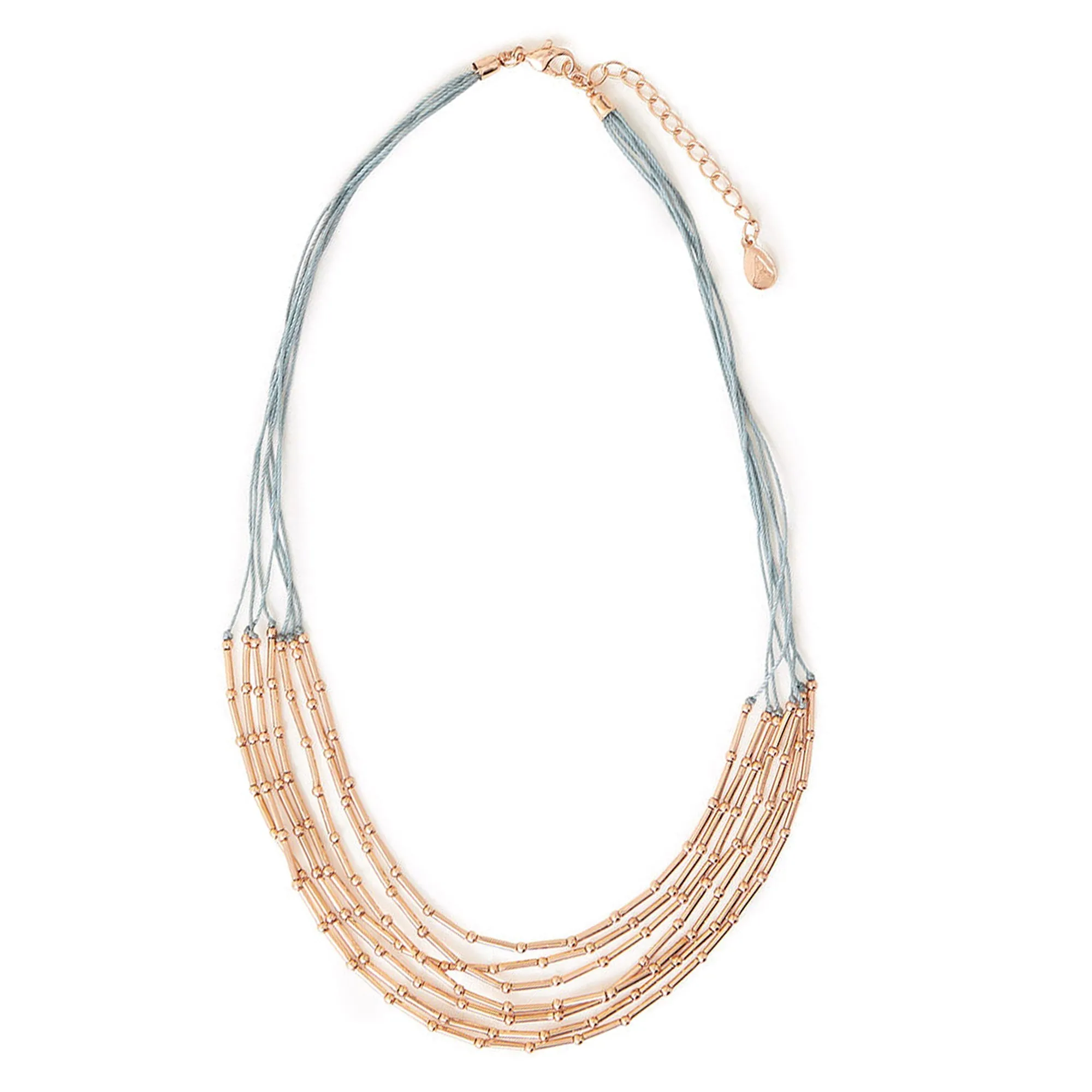 Accessorize London Women's Layered Thread And Gold Bar Necklace