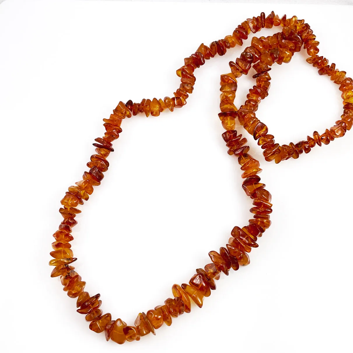 Baltic Amber Long Necklace Vintage