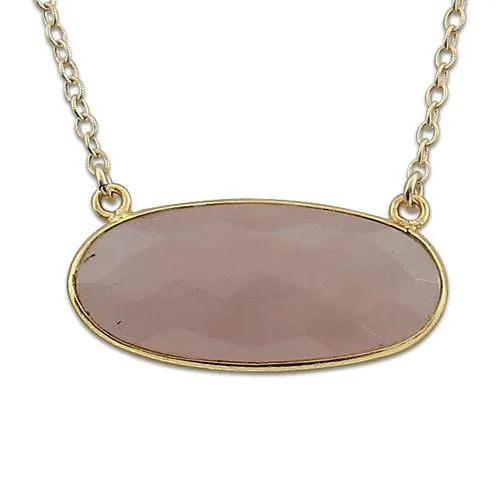 Bezel Gemstone Necklace