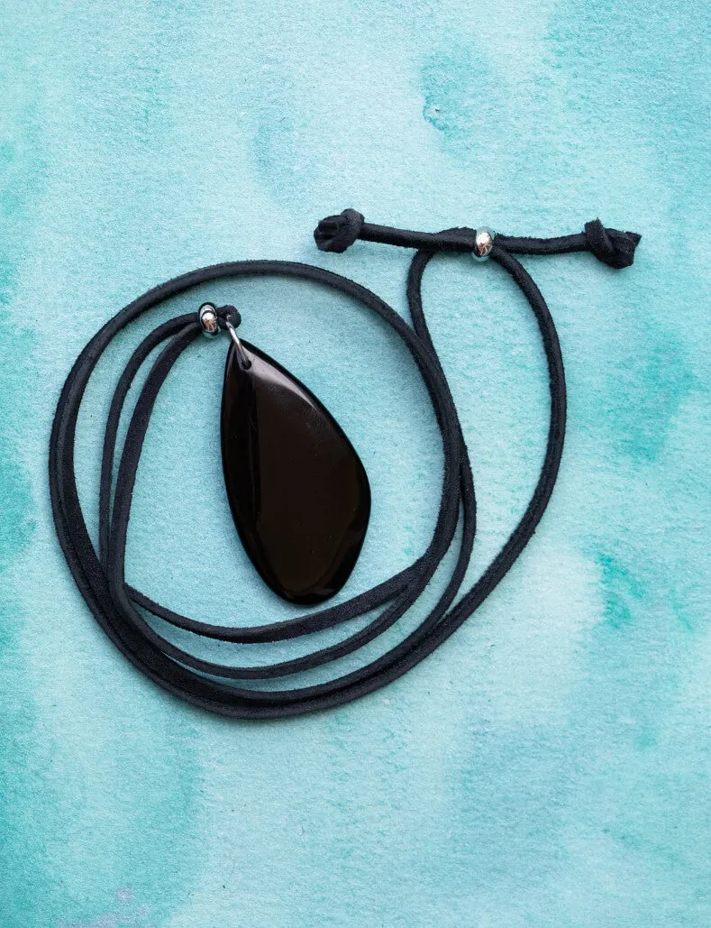 Black Onyx Cody Adjustable Necklace for Rise Above