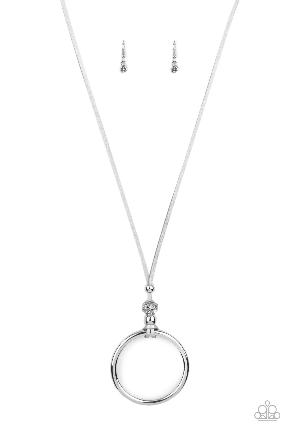 BLING into Focus Silver Necklace - Paparazzi Accessories