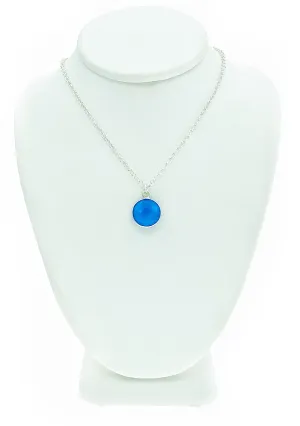 Blue Chalcedony Gemstone Necklace