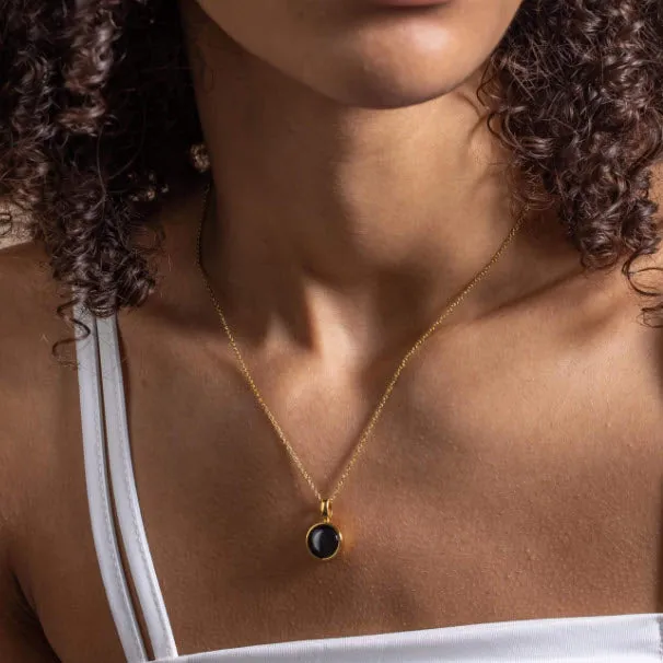 Celestial Elegance: Moonglow Skylight Gold Necklace with Personalized Moon Charm