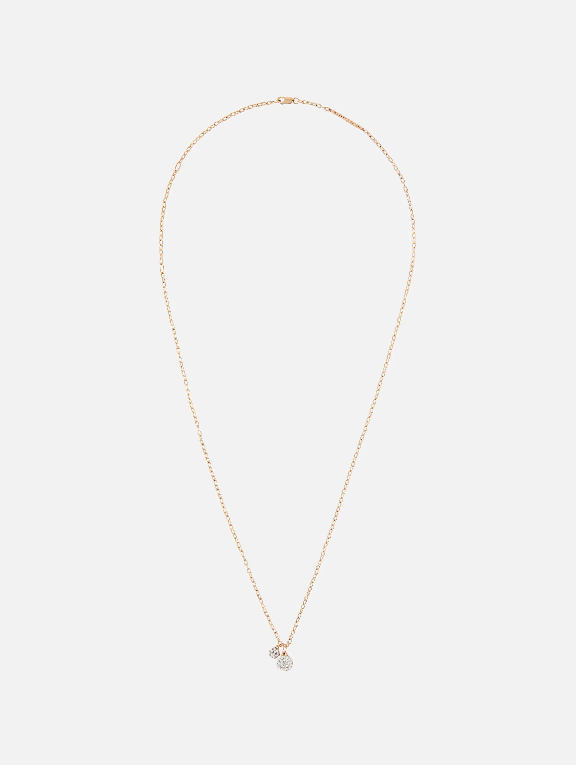 Chain Necklace With Diamond Charm