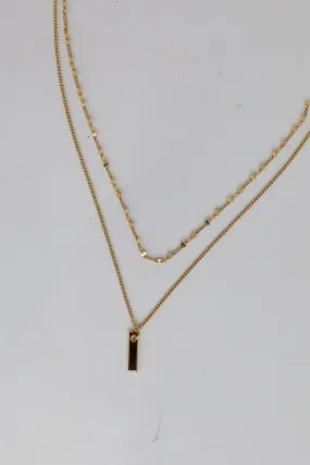 Charlie Gold Layered Chain Necklace