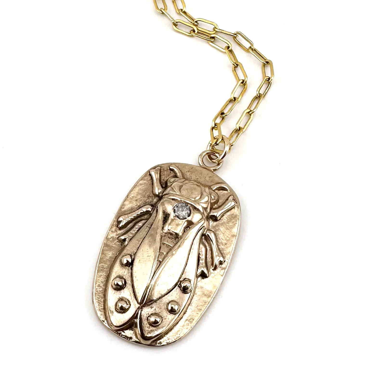 CICADA Luxe Necklace with White Diamonds