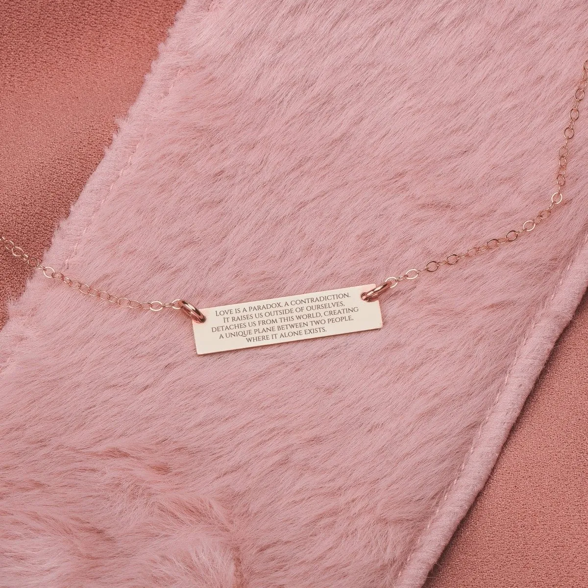 Custom Quote Bar Necklace