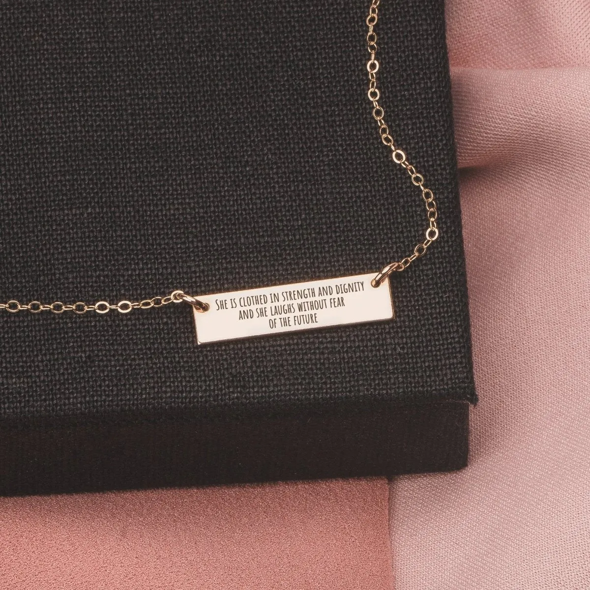 Custom Quote Bar Necklace