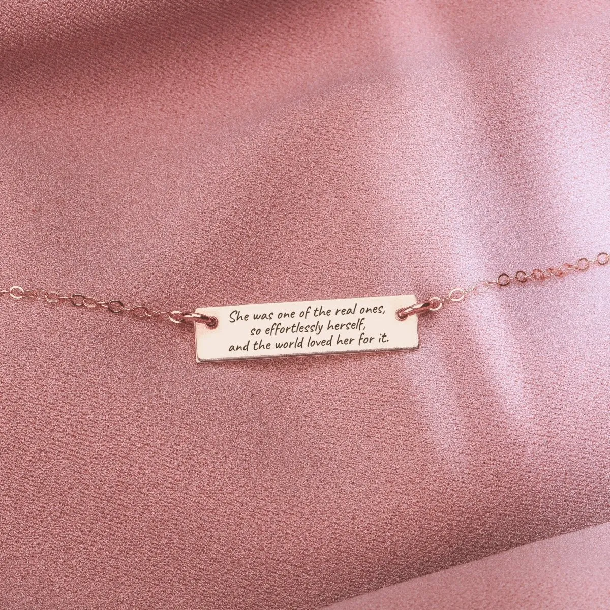 Custom Quote Bar Necklace