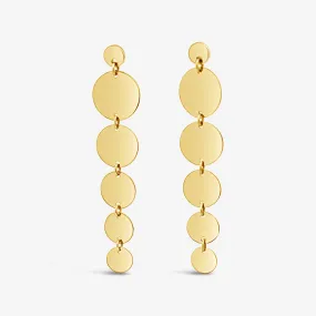 Dangle Disc Earrings