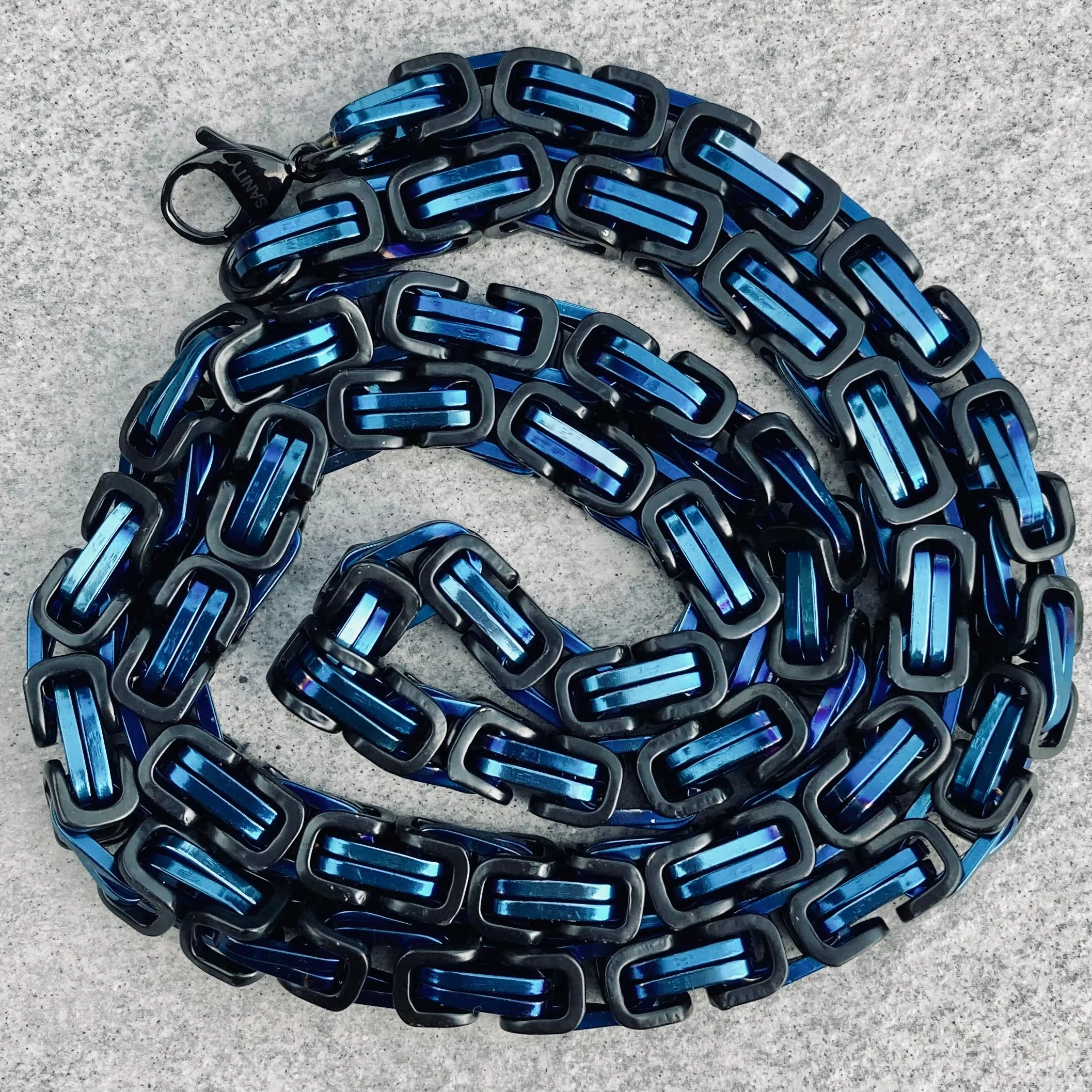 Daytona - Blue & Black - Heritage - 1/2 inch