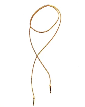 DERBY LARIAT NECKLACE  - GOLD