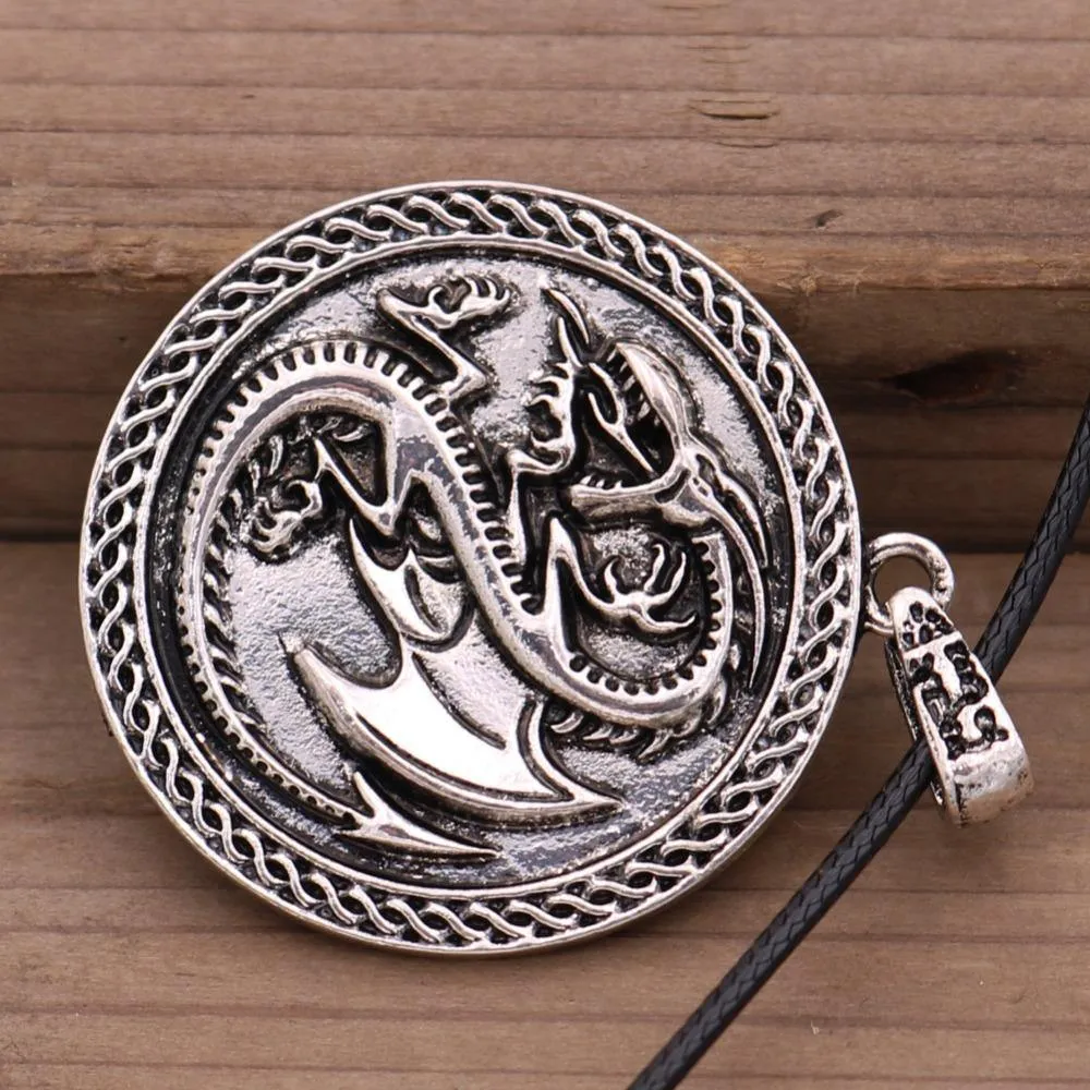 Draconic Wyrm Medallion Necklace