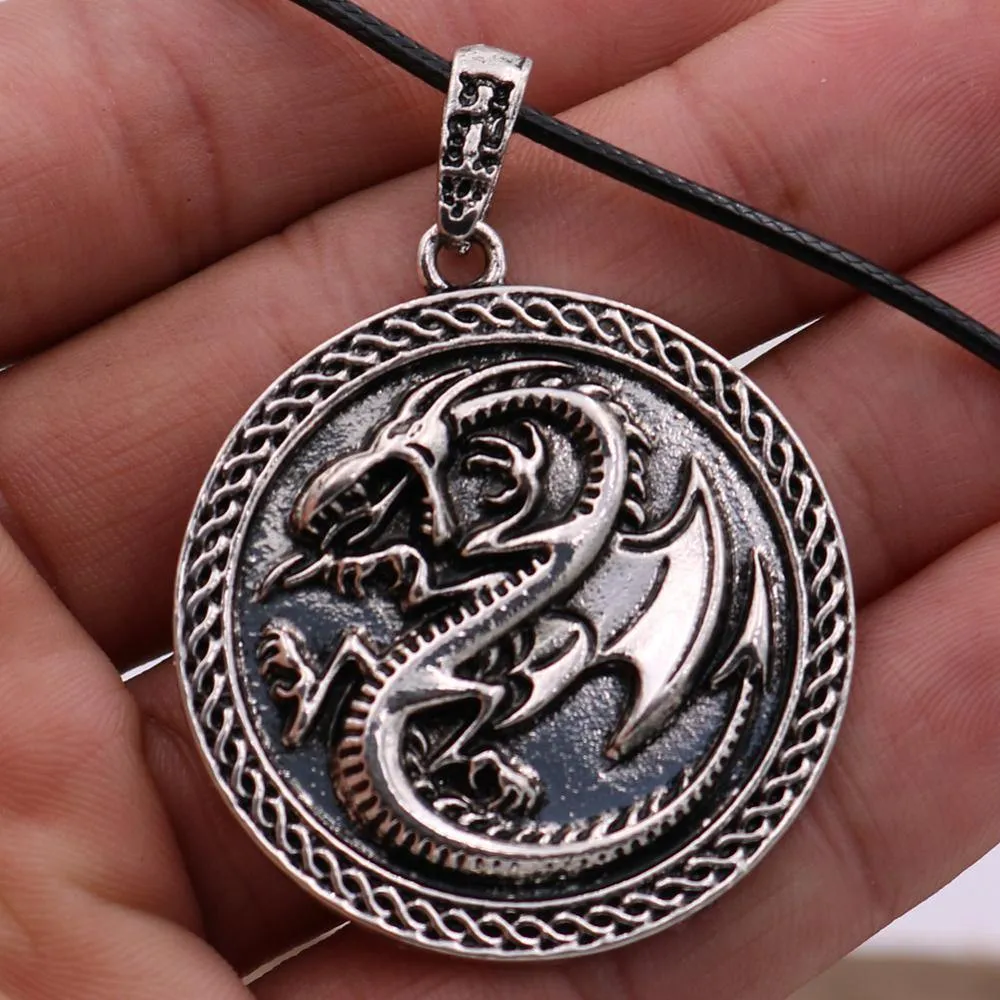 Draconic Wyrm Medallion Necklace