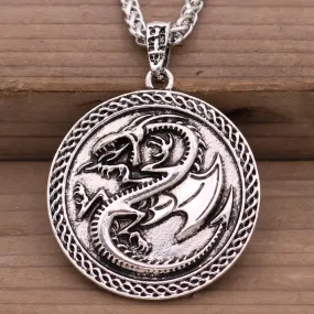 Draconic Wyrm Medallion Necklace