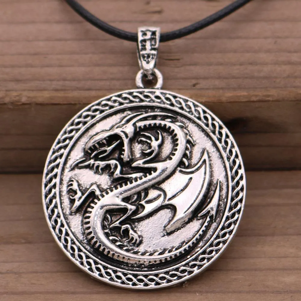 Draconic Wyrm Medallion Necklace