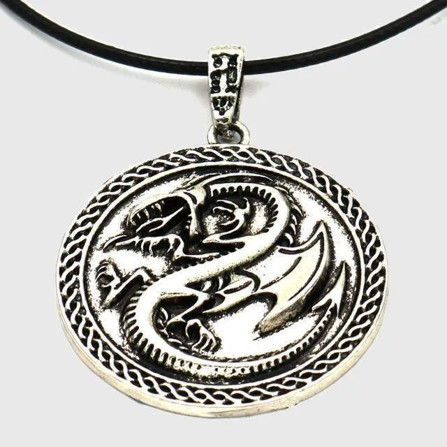 Draconic Wyrm Medallion Necklace