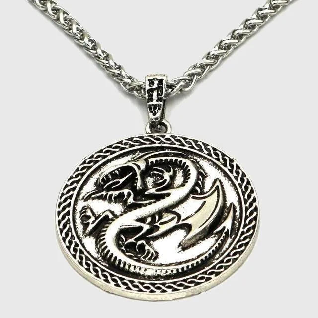 Draconic Wyrm Medallion Necklace