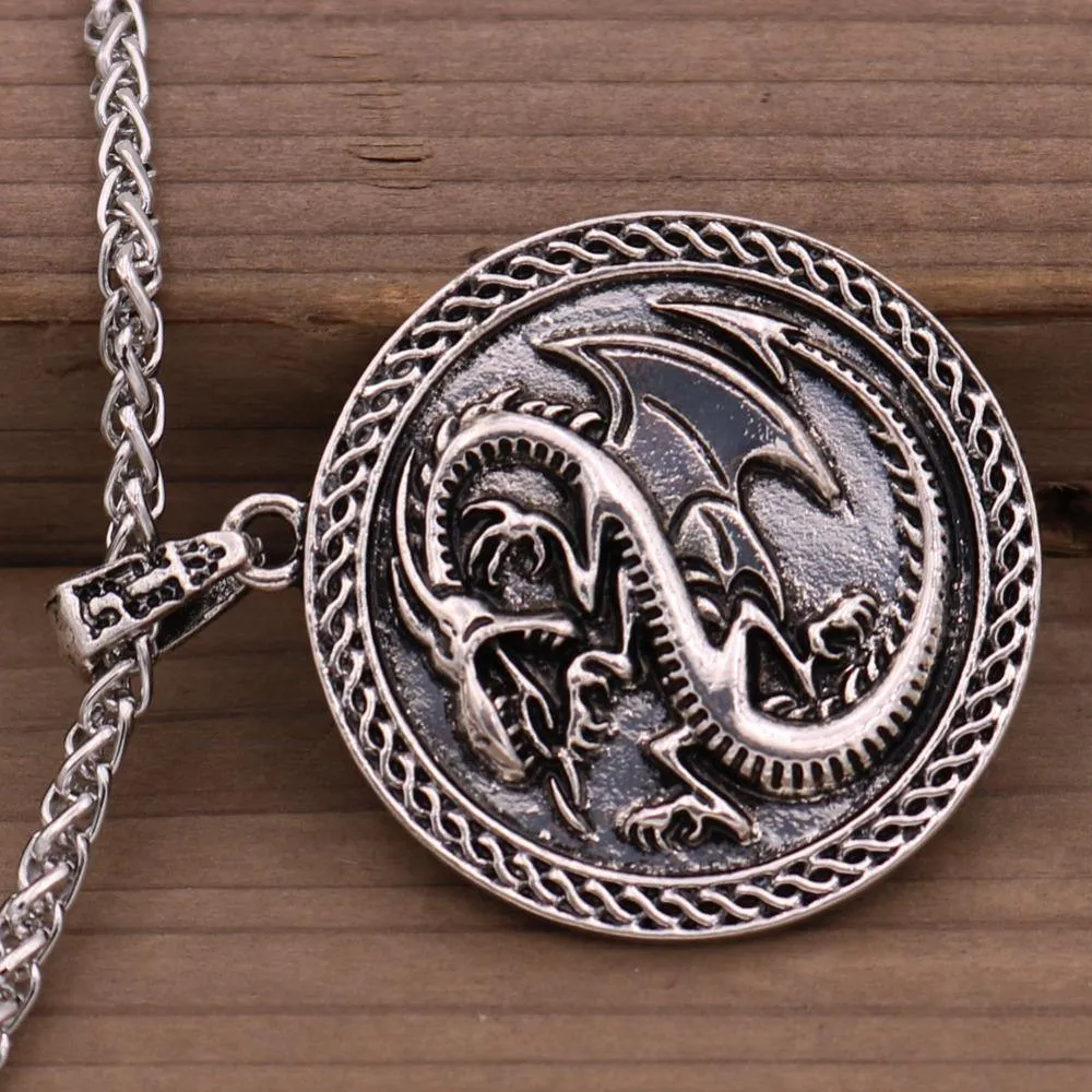 Draconic Wyrm Medallion Necklace