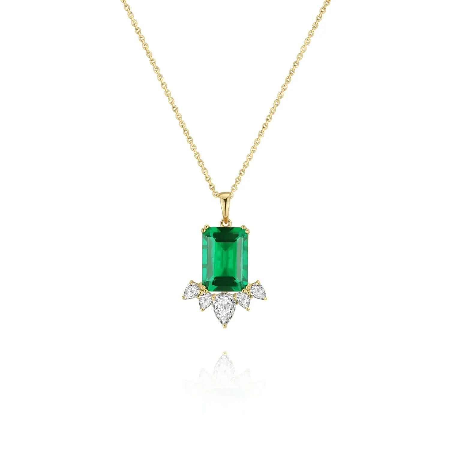 Emerald Pendant The Earth Jewelry Set collection Designed by Tanin