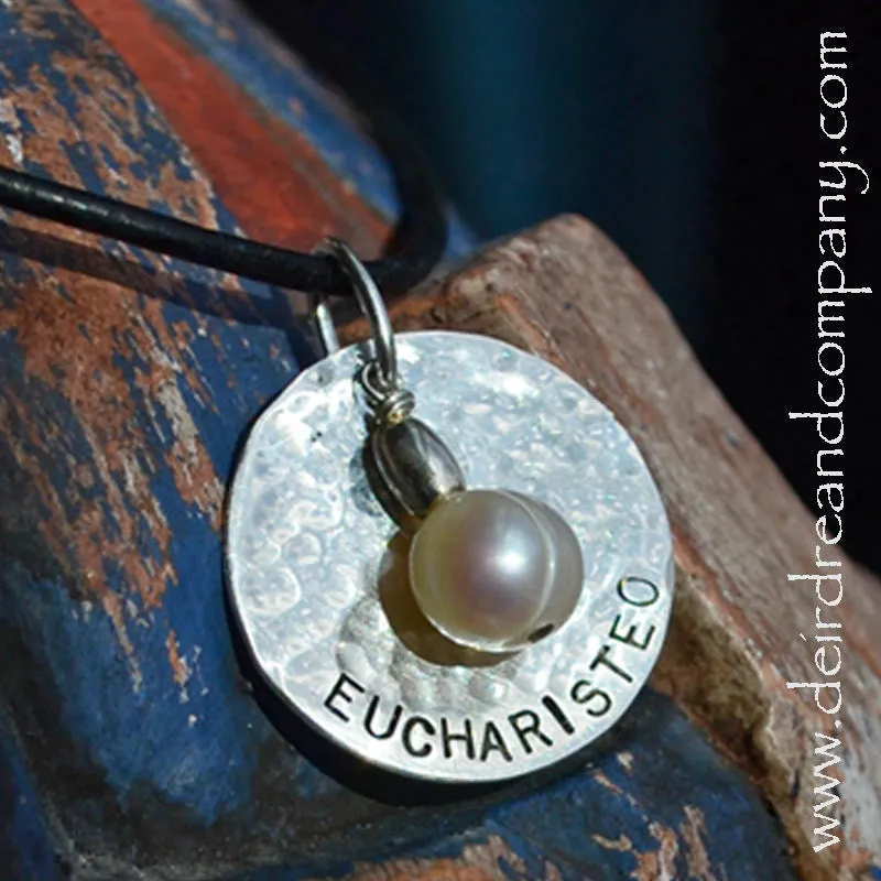 Eucharisteo Necklace in Sterling Silver