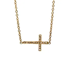 Everyday Diamond Cross Necklace