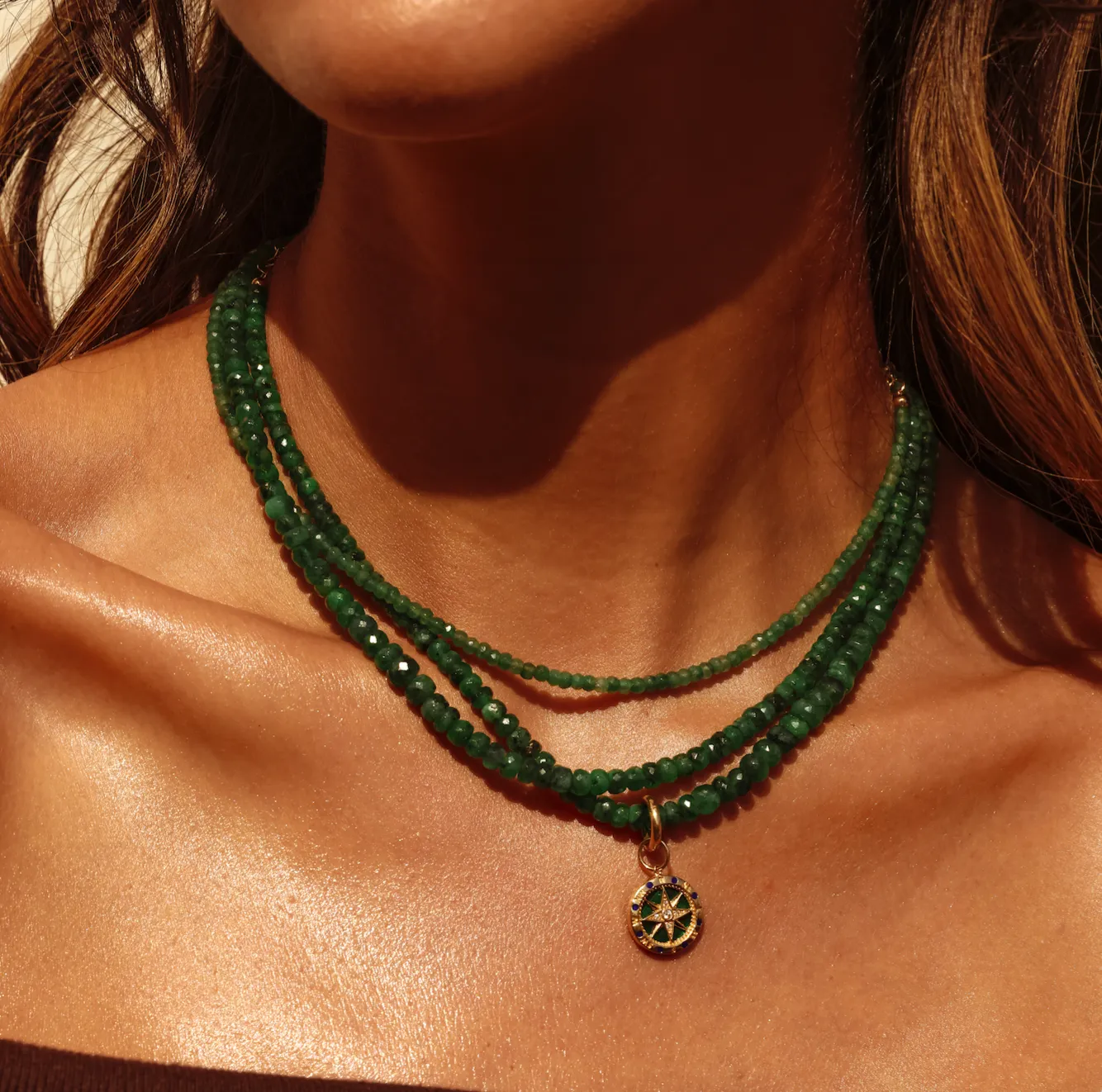 Fancy Emerald Necklace