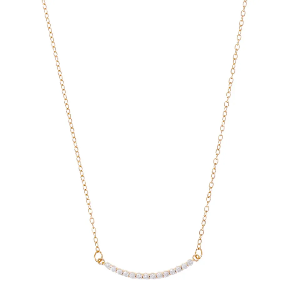 Gianna Curved Bar Necklace