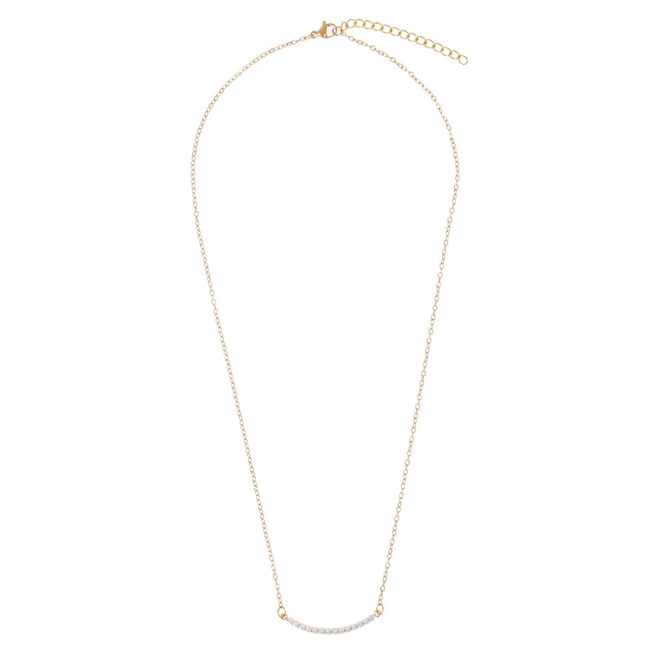 Gianna Curved Bar Necklace