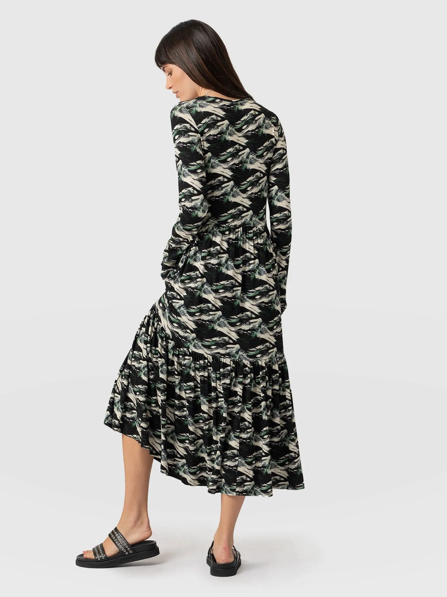 Greenwich Dress Long Sleeve - Swirl