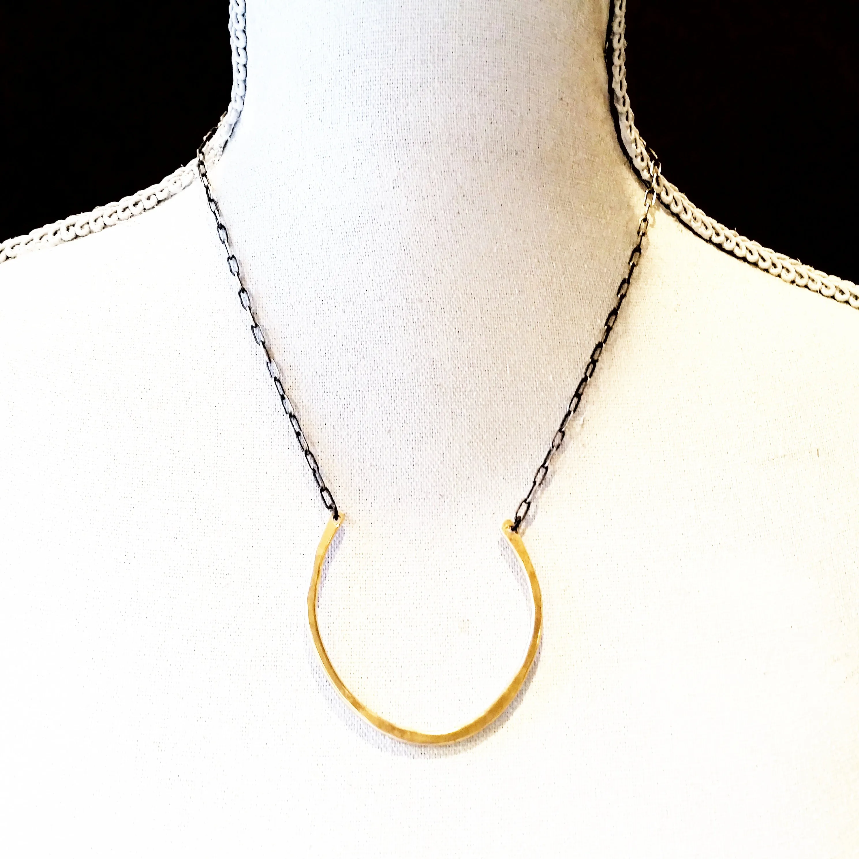 Hand forged Horseshoe Necklace