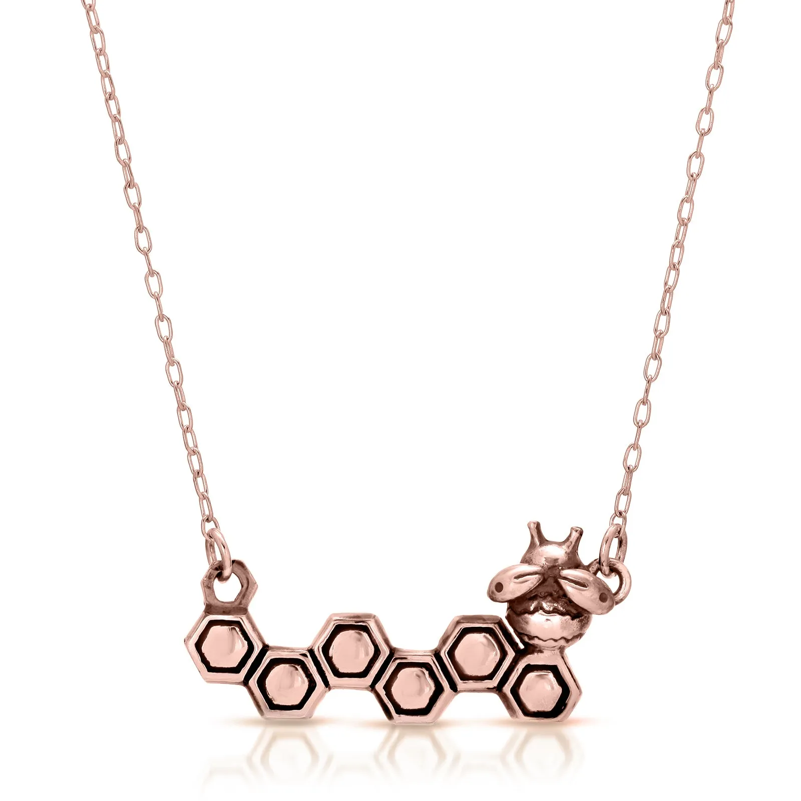 Honeycomb & Bee Necklace