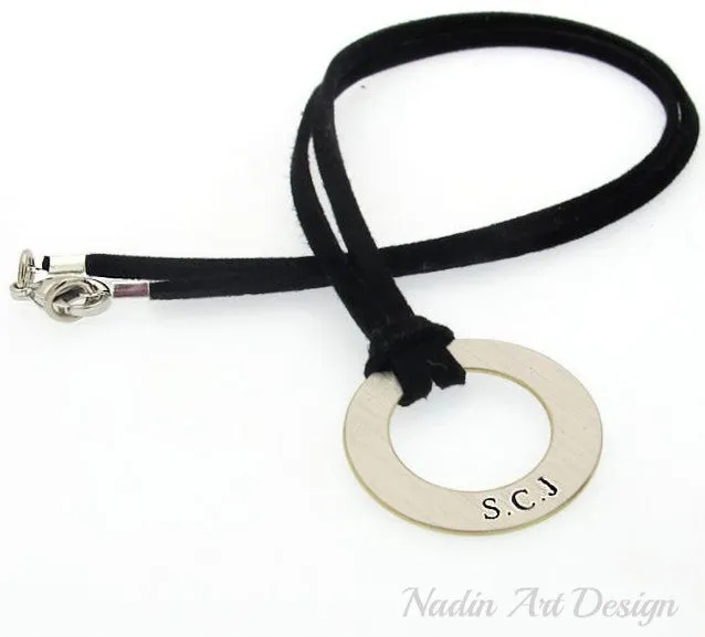 ID Initials Pendant Necklace