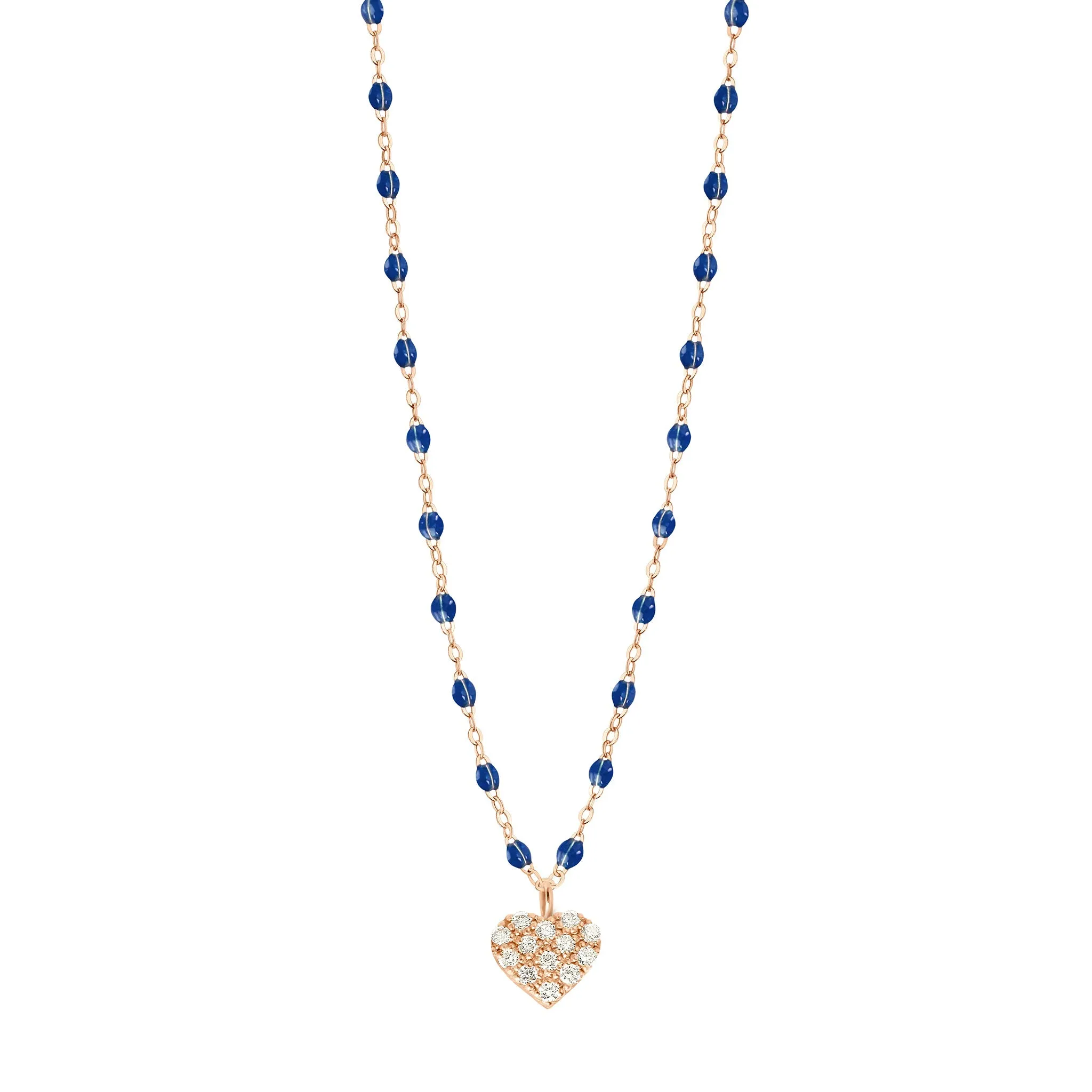 In Love Diamond Necklace, Lapis, Rose Gold, 16.5"