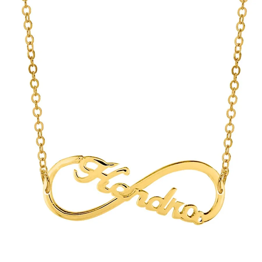 Infinity with Name Necklace