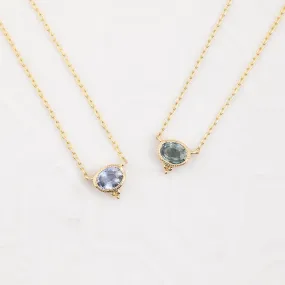 Iris Natural Sapphire Necklace (One of a kind)