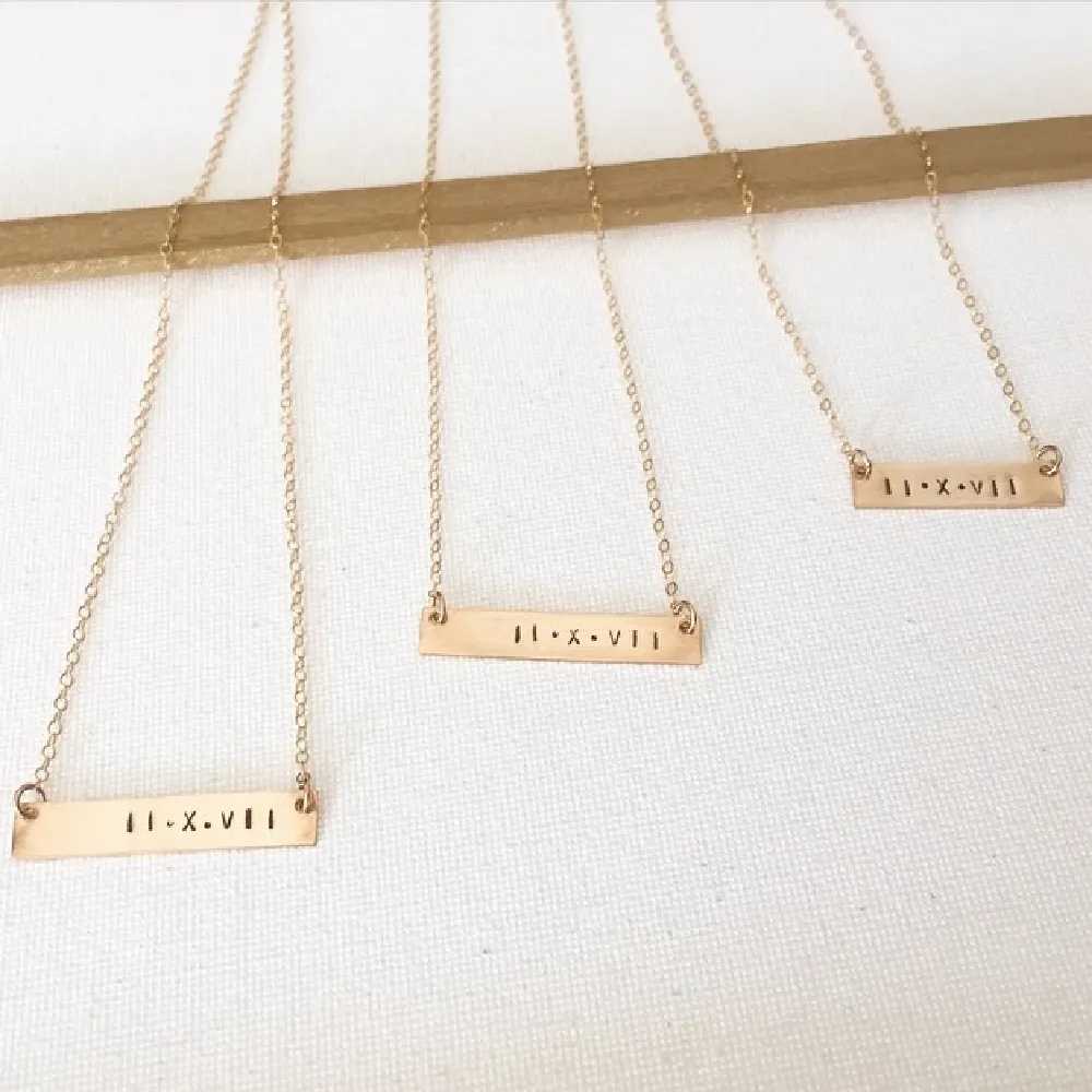 Kim Personalized Bar Necklace