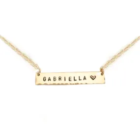 Kim Personalized Bar Necklace