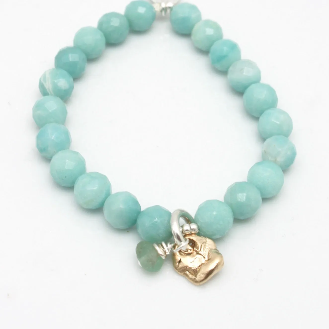 Lava Form Collection: Kai Amazonite Stretch Bracelet