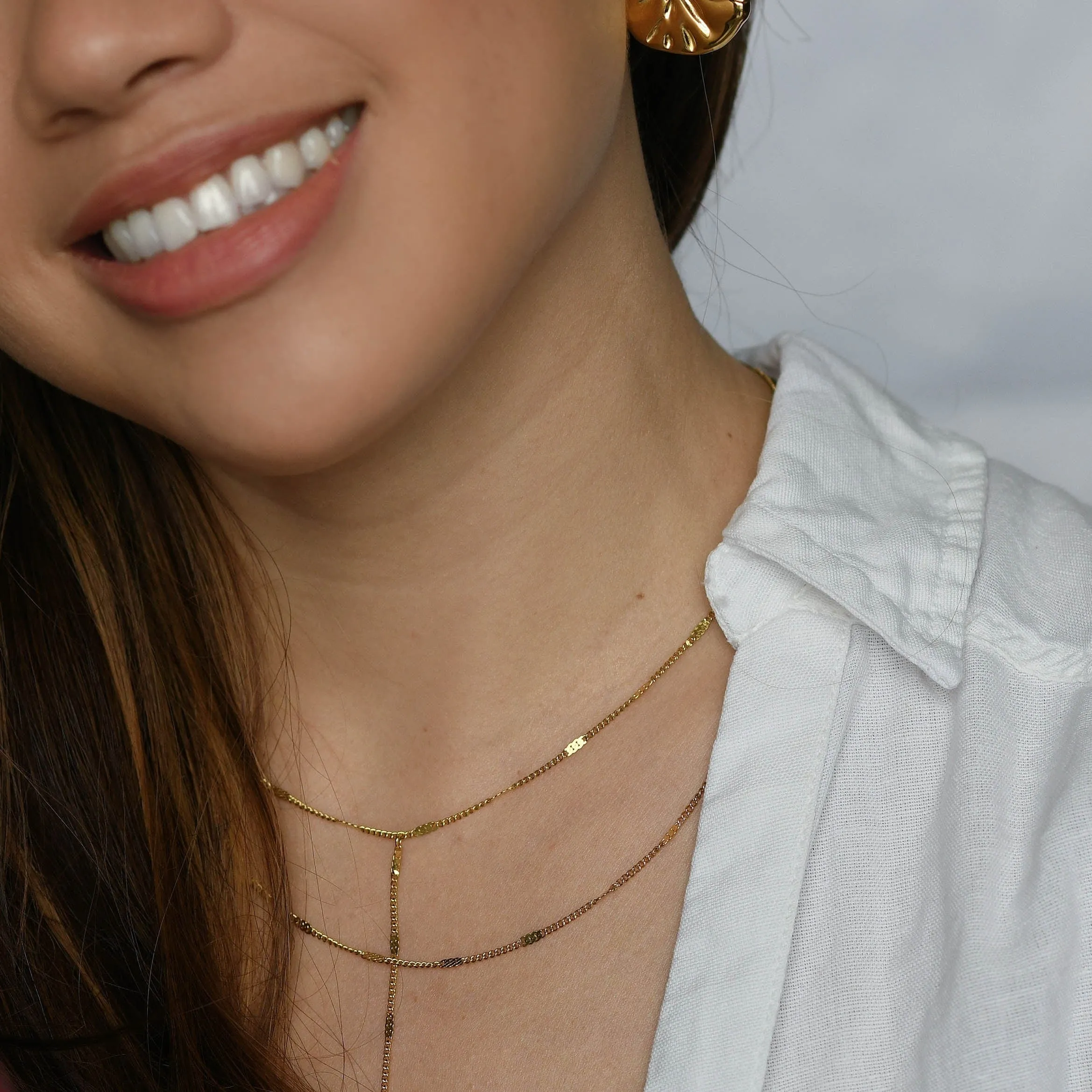 Lovina Layered Lariat Necklace