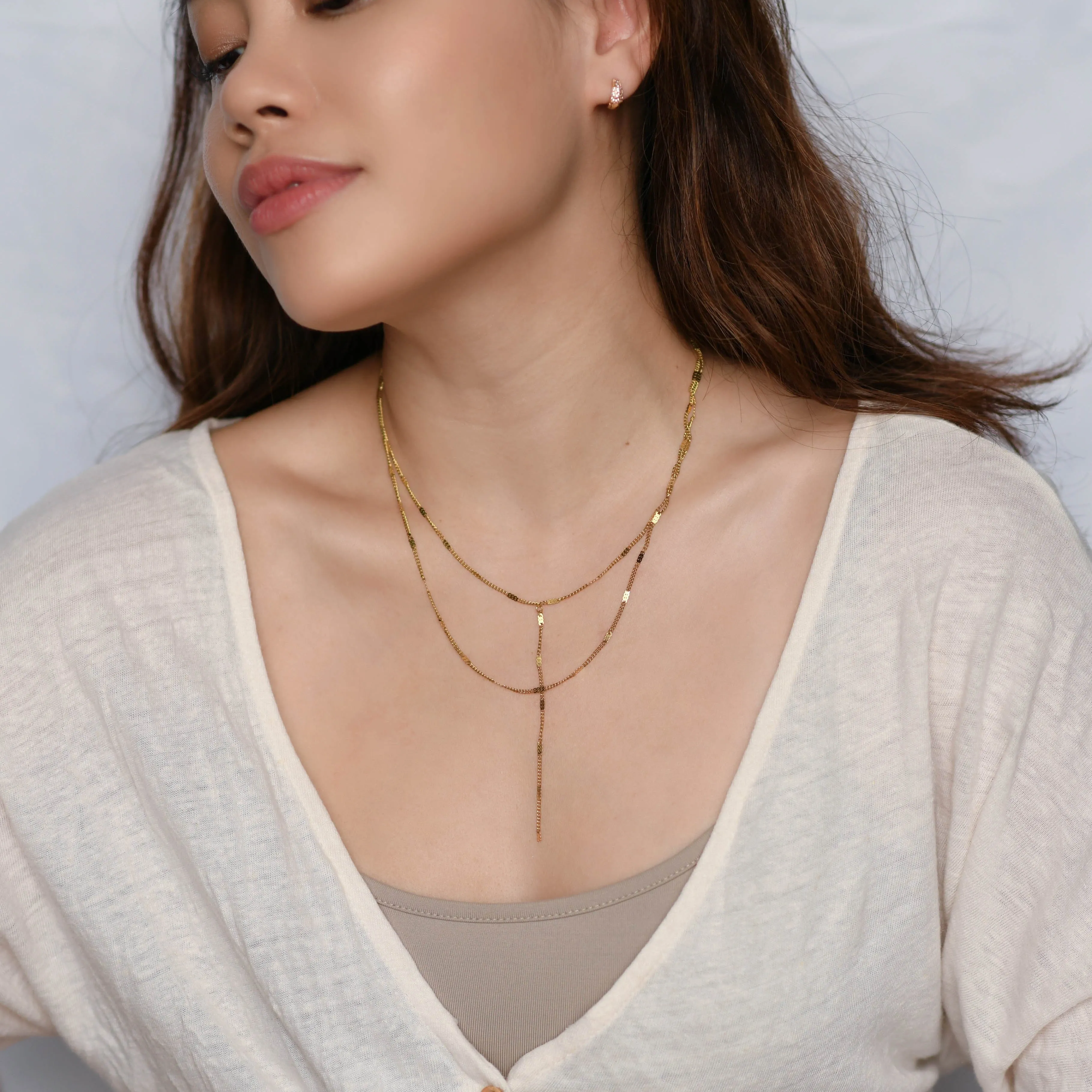 Lovina Layered Lariat Necklace