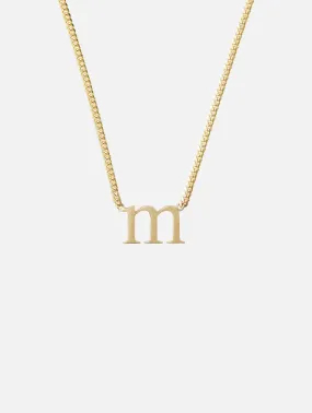 M Roman Times Initial Necklace