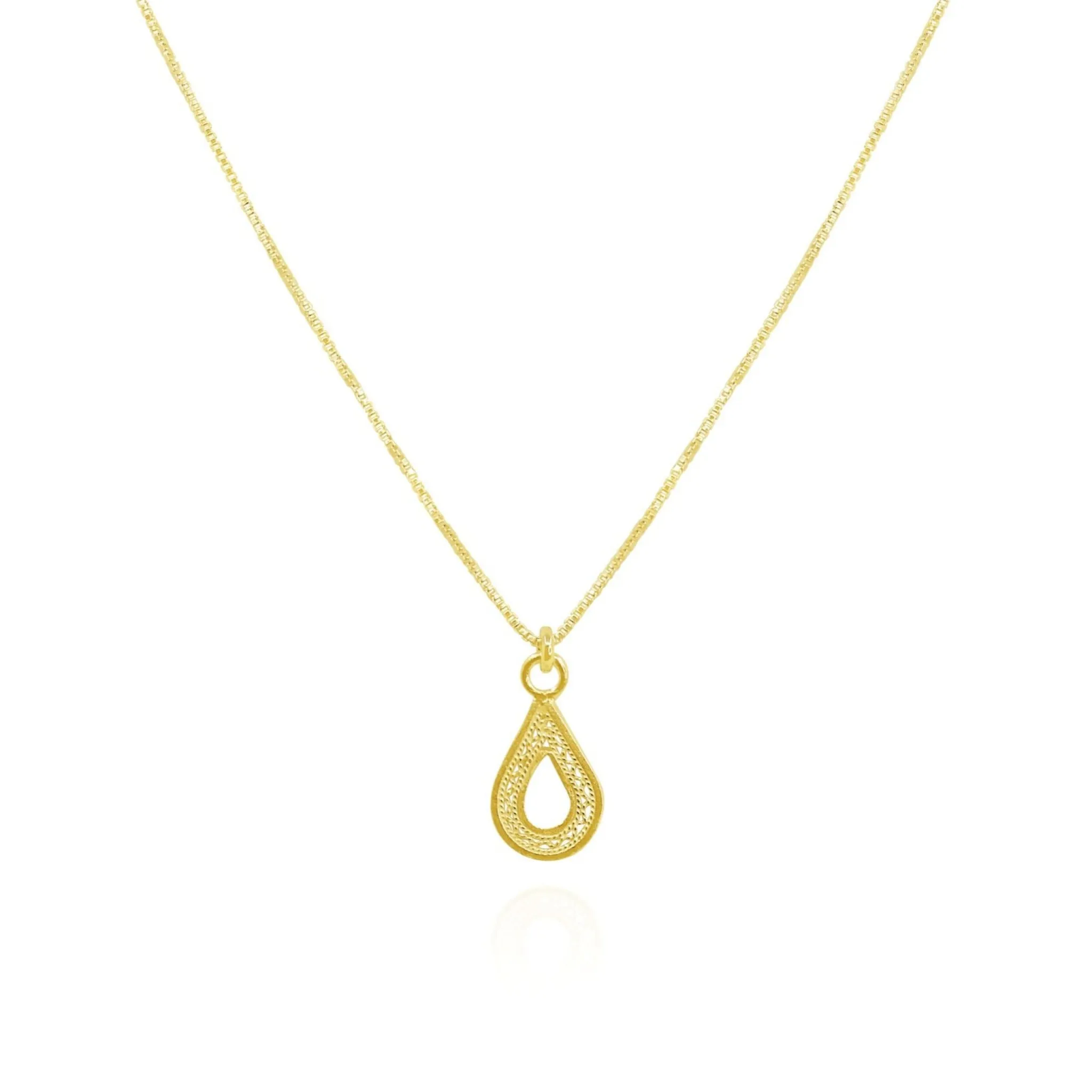 MAKARA GOLD PENDANT NECKLACE FILIGREE