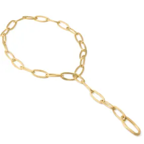 Marco Bicego Jaipur Link Collection 18K Yellow Gold Oval Link Convertible Lariat Necklace